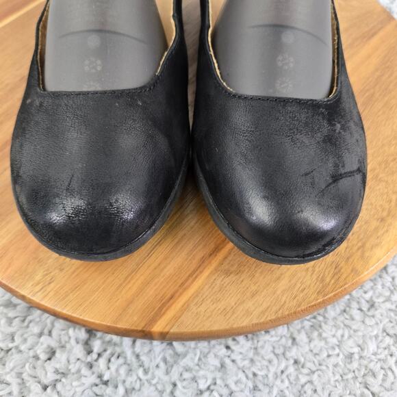 Dansko Marcella Black Leather Mary Jane Mini Wedge Comfort Daily Shoe Womens 39 - Picture 7 of 14